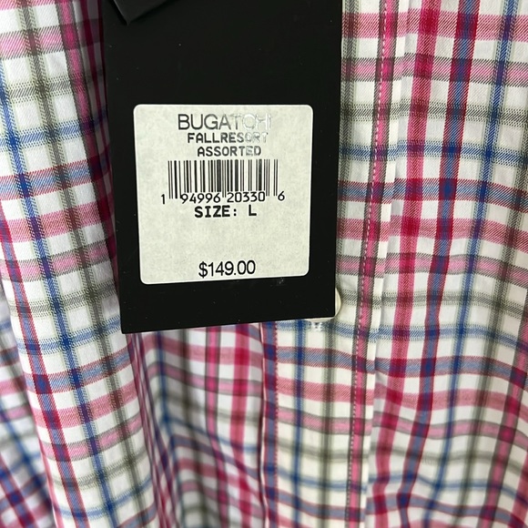 NWT Bugatchi Shapped Fit Dress Shirt - Picture 2 of 3